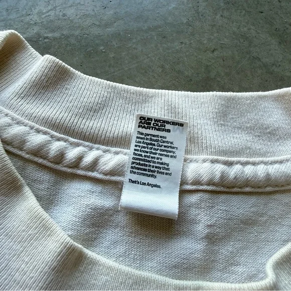 Los Angeles Apparel / Kobe Bryant Farewell T-Shirt / Cream - Picture 9 of 10